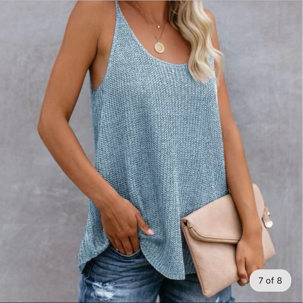 NWOT Metallic Cami Tank